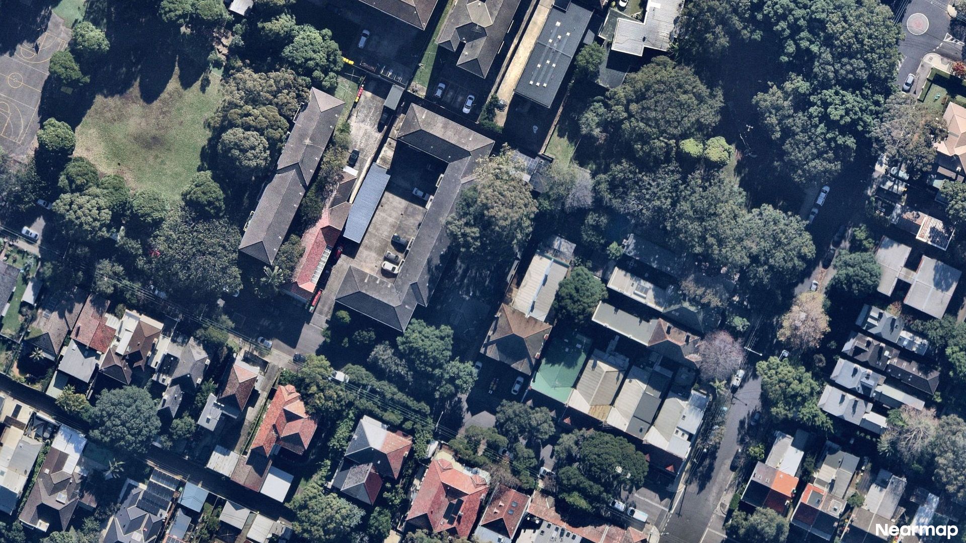 Vertical aerial view