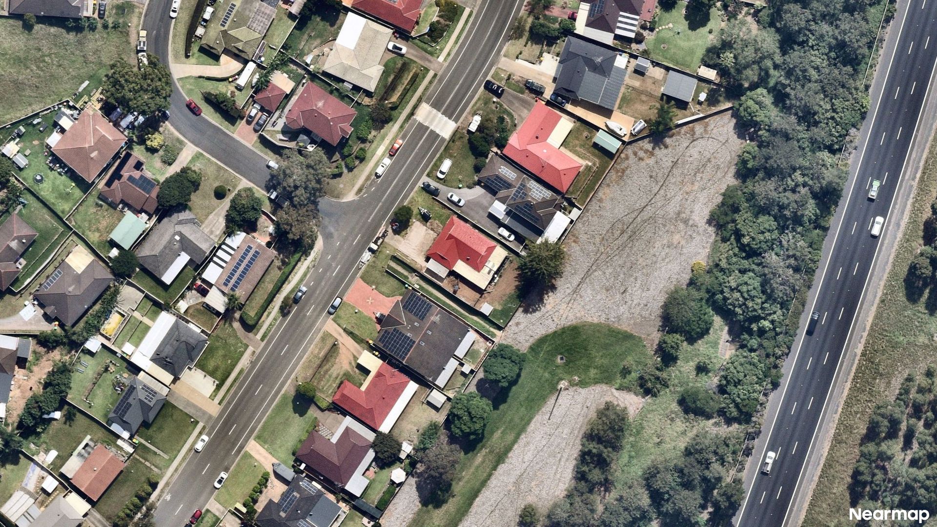 Vertical aerial view