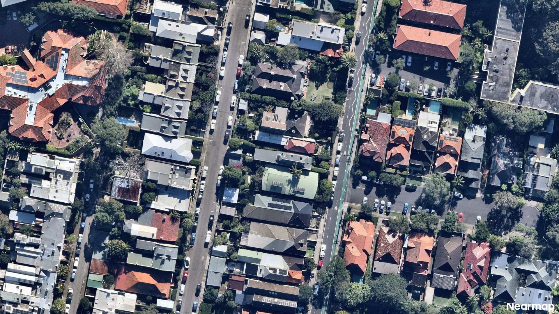 Vertical aerial view