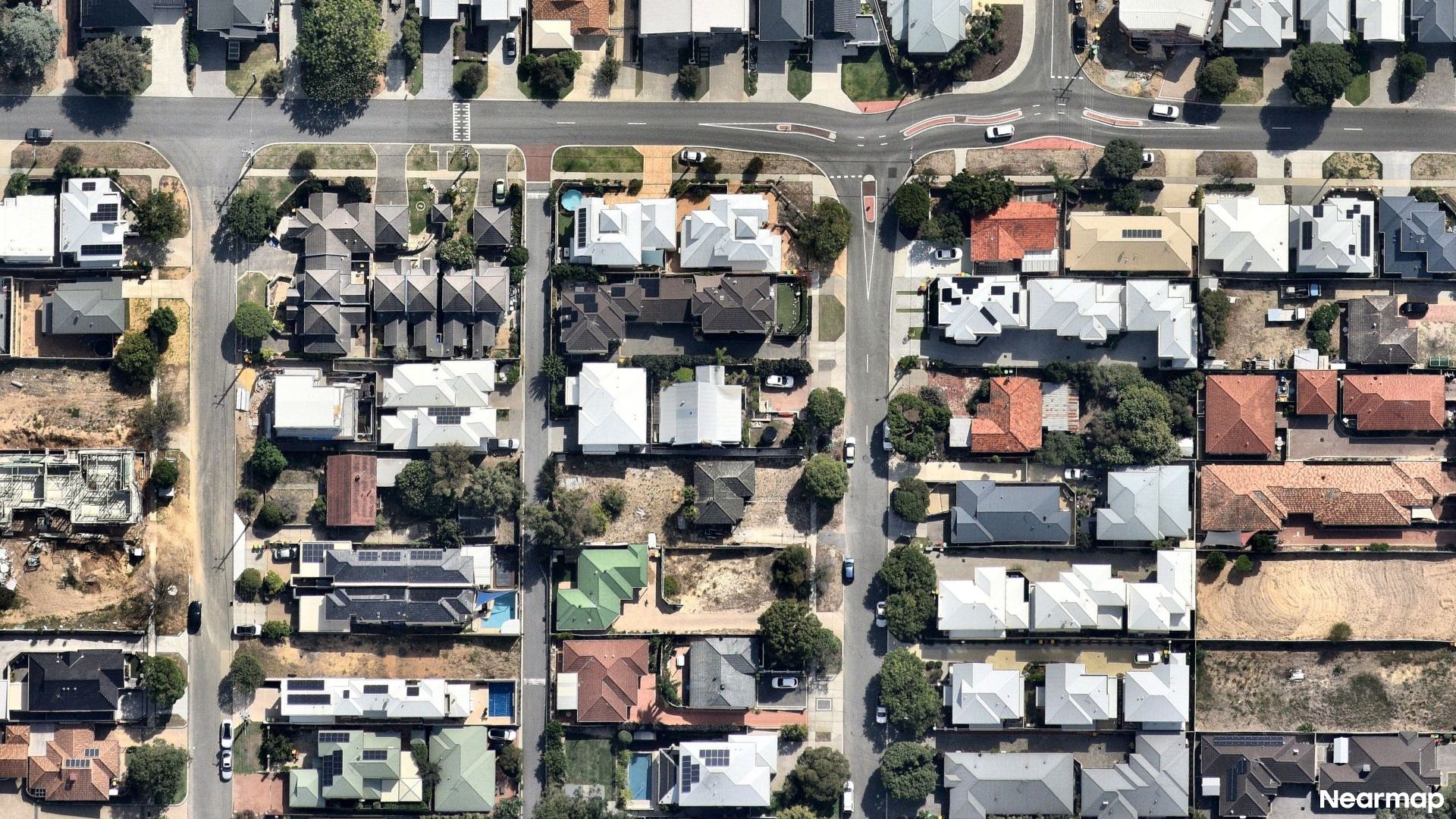 Vertical aerial view