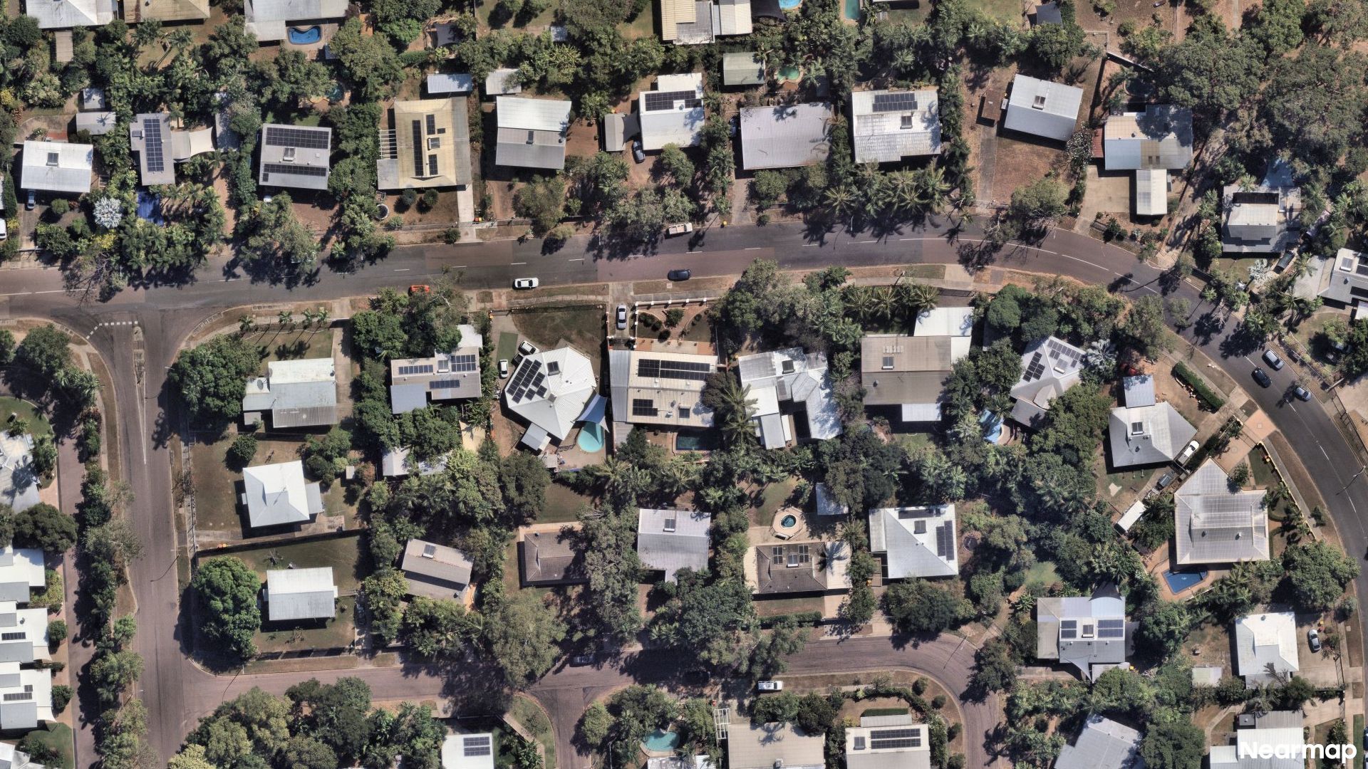 Vertical aerial view
