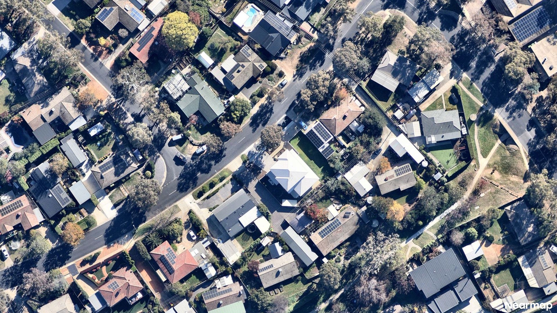 Vertical aerial view