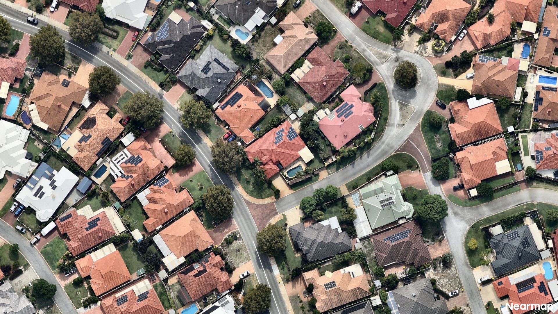 Vertical aerial view