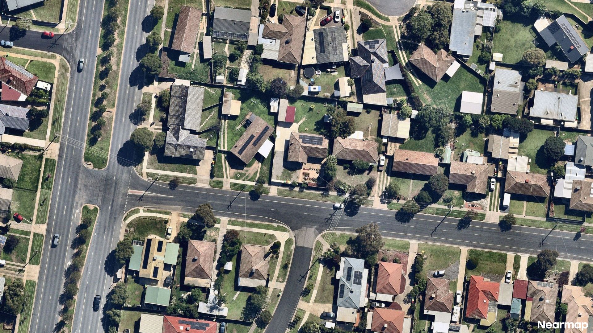 Vertical aerial view