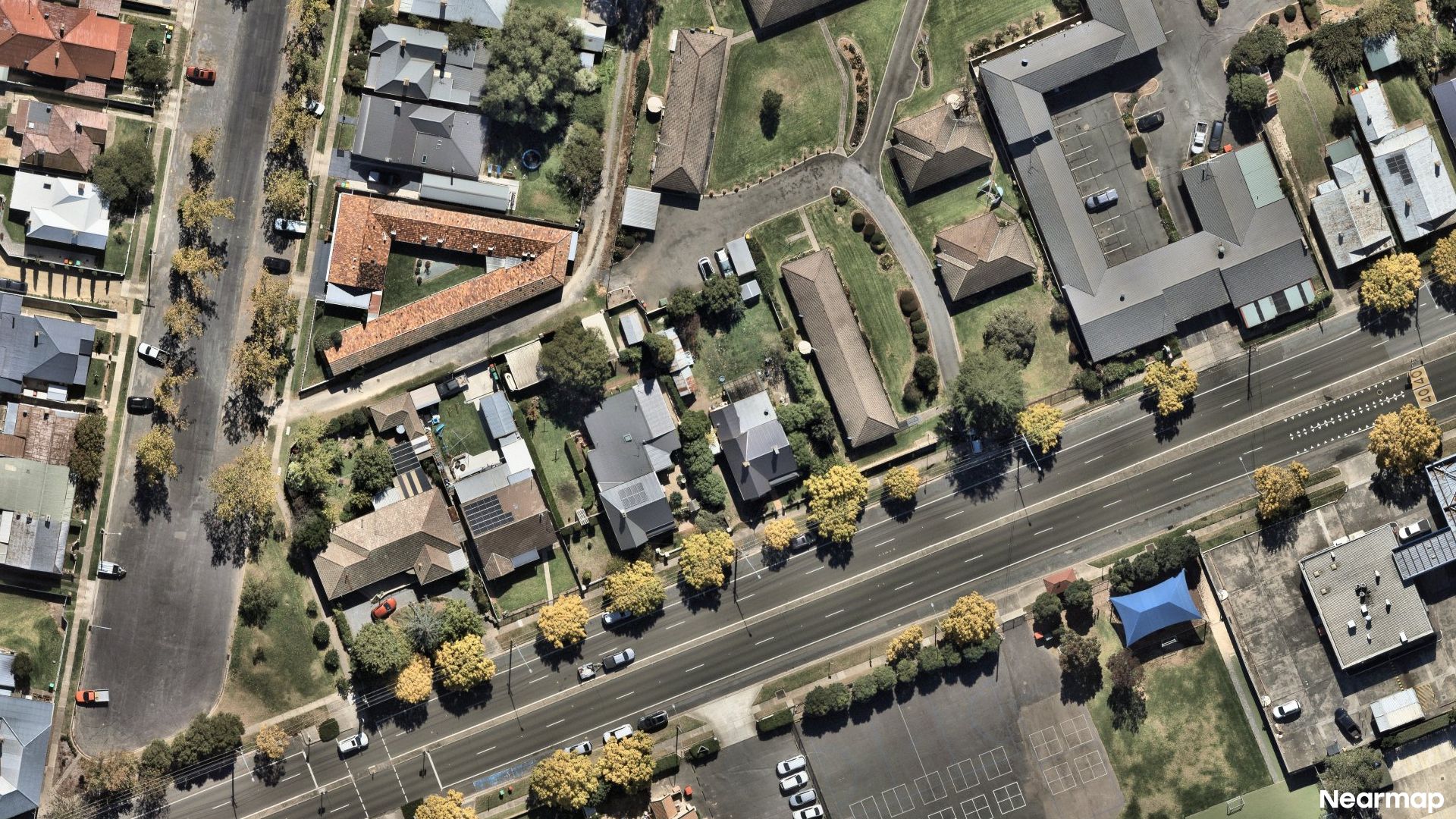Vertical aerial view