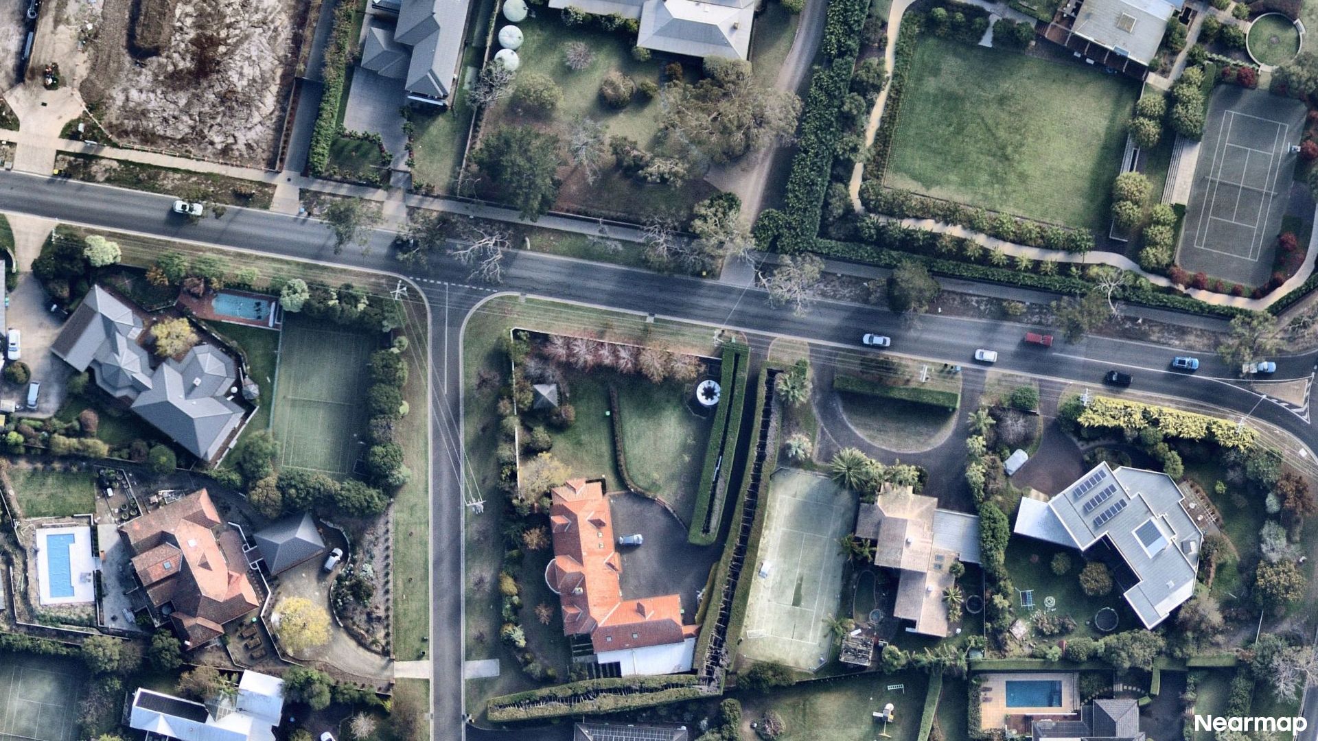 Vertical aerial view