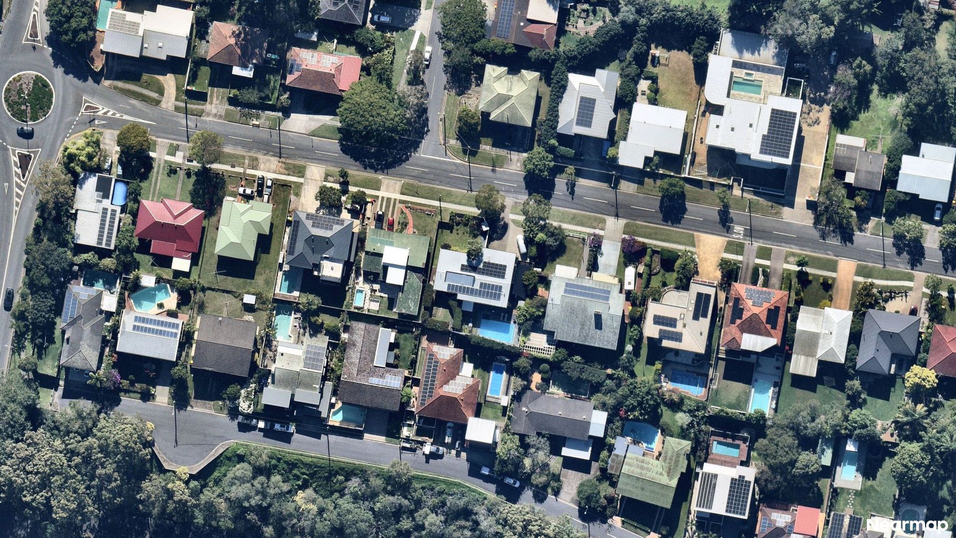 Vertical aerial view