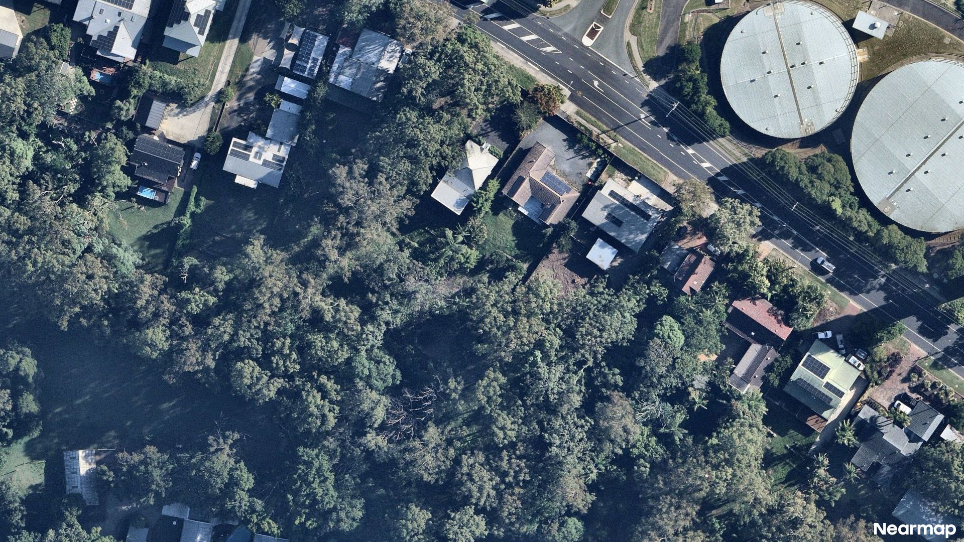 Vertical aerial view