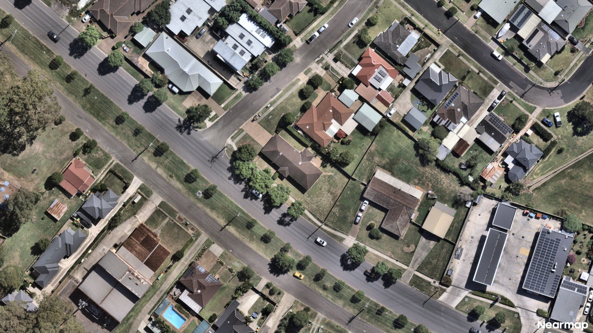 Vertical aerial view