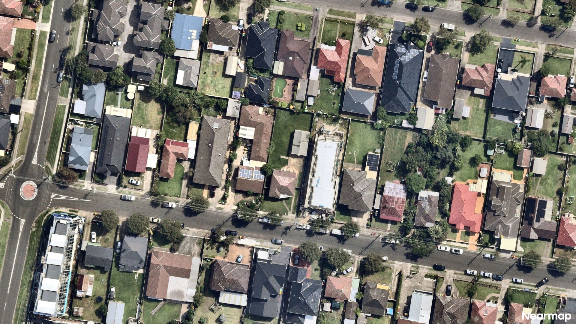 Vertical aerial view