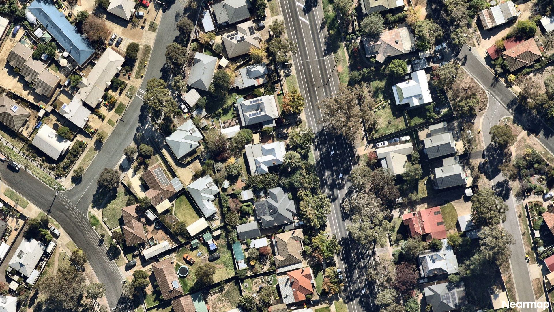Vertical aerial view