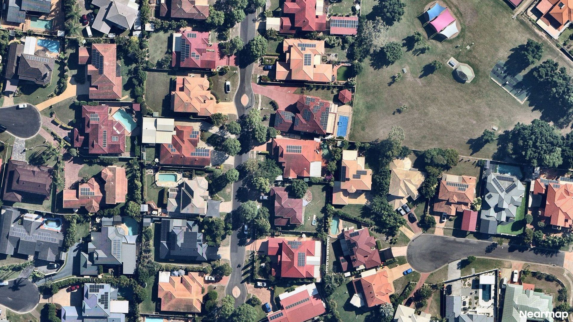 Vertical aerial view