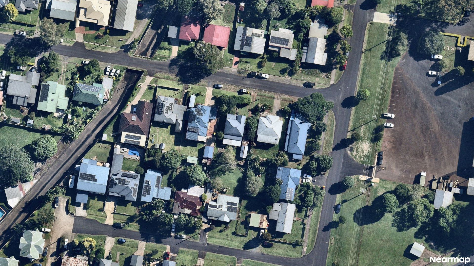 Vertical aerial view