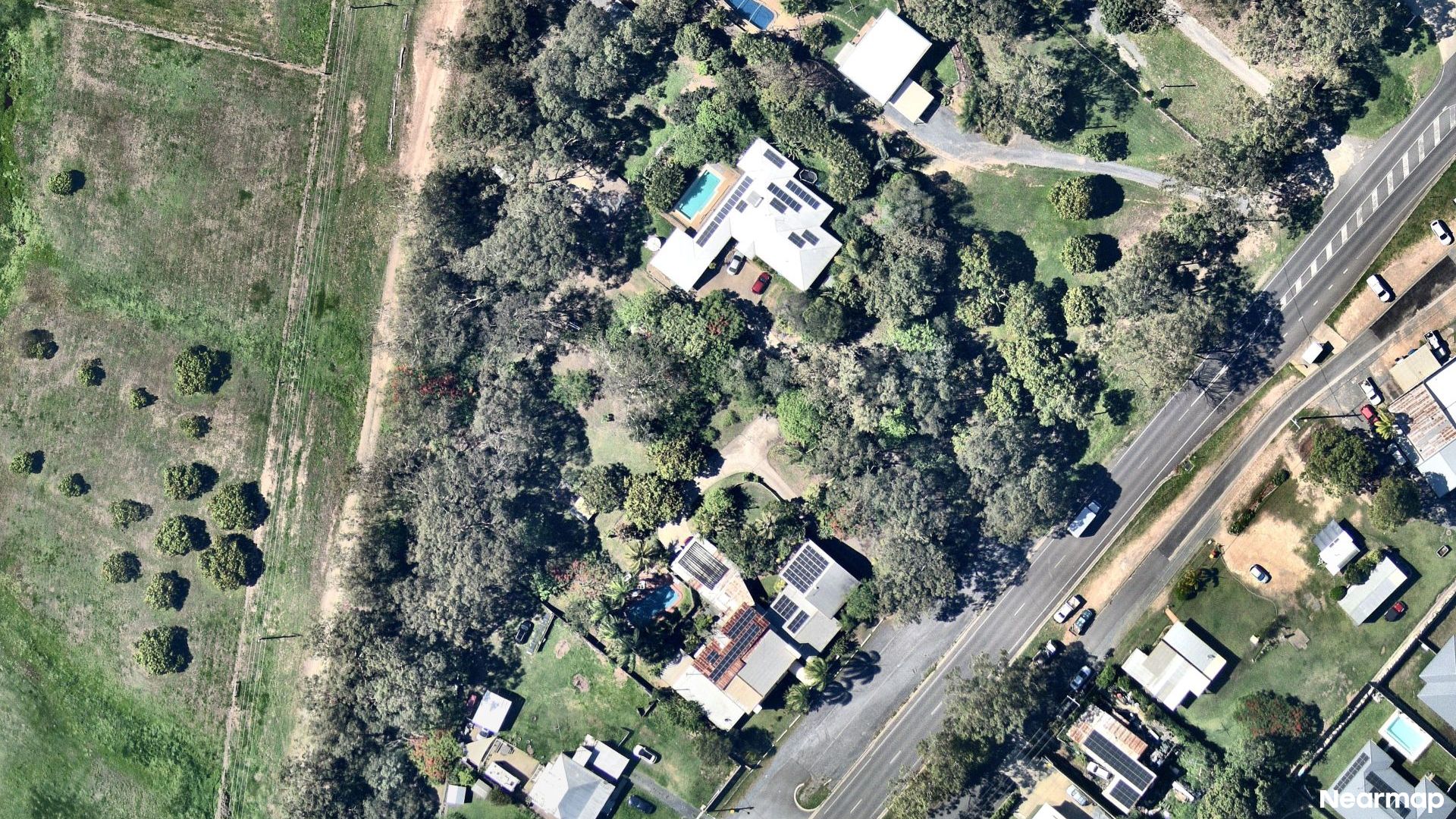 Vertical aerial view