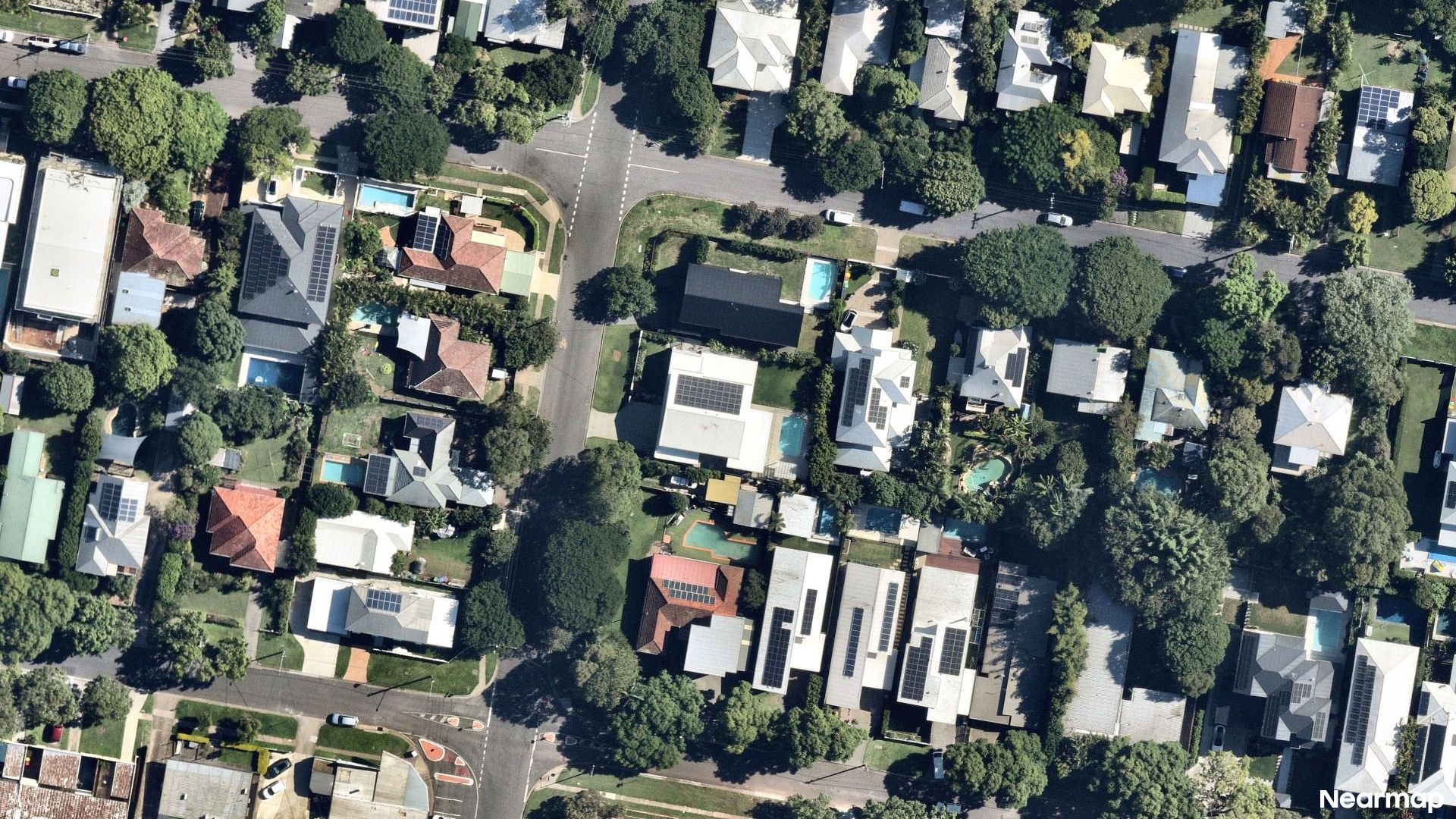 Vertical aerial view