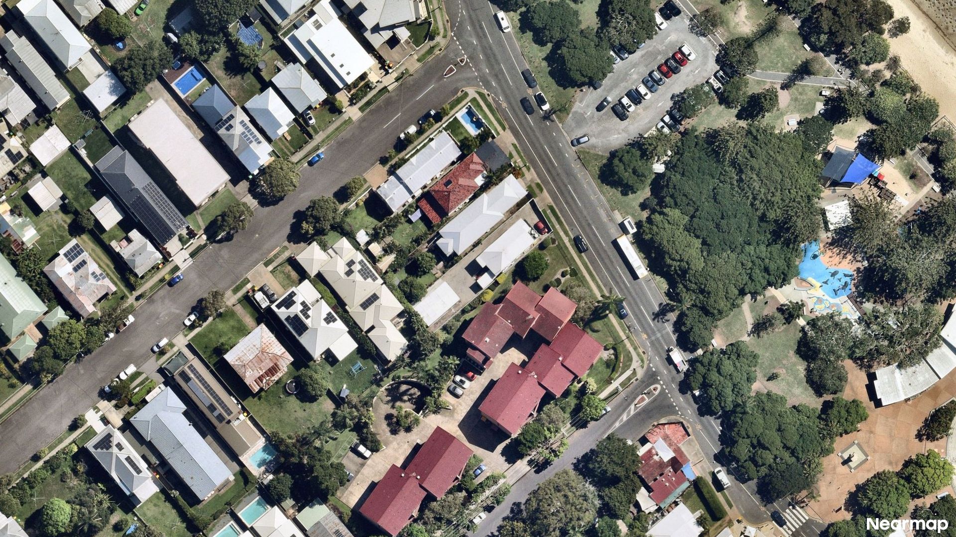 Vertical aerial view