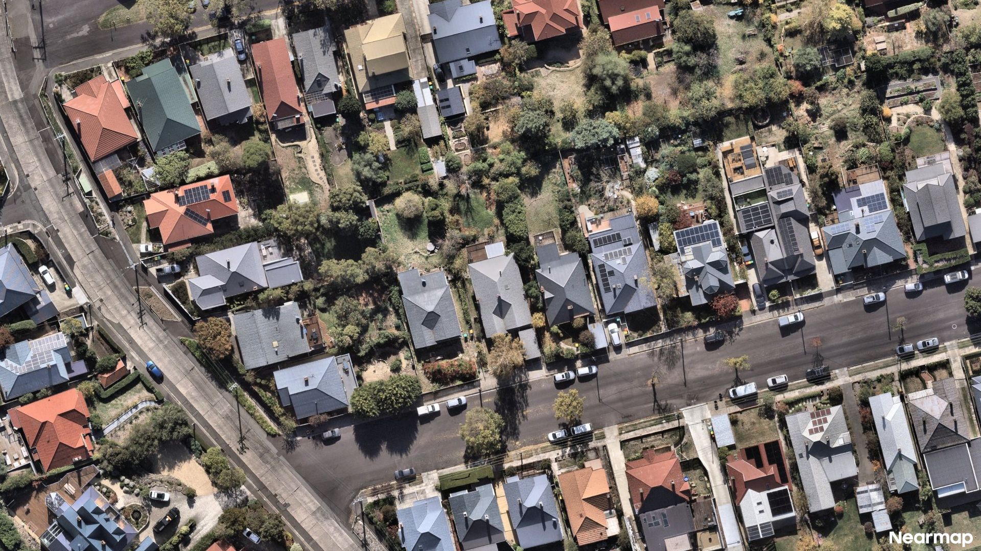 Vertical aerial view