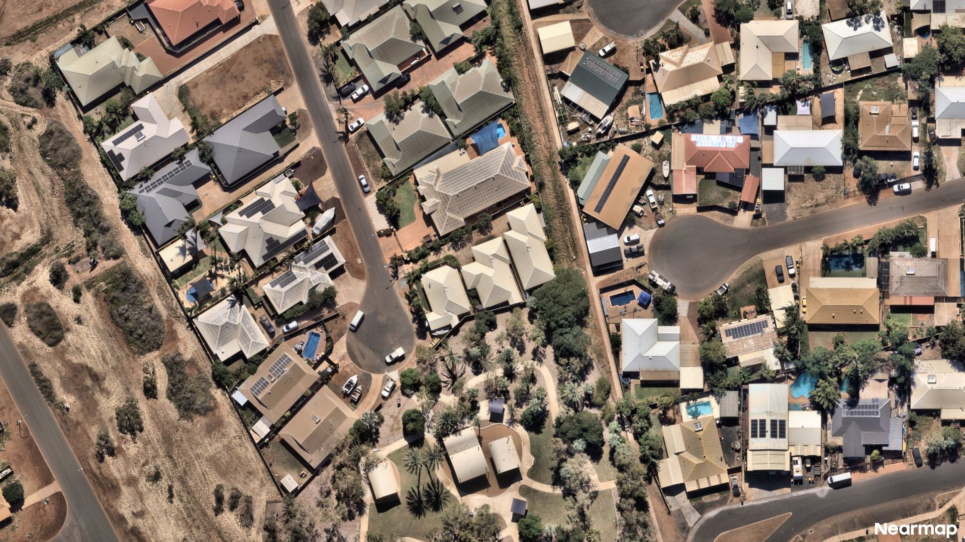 Vertical aerial view