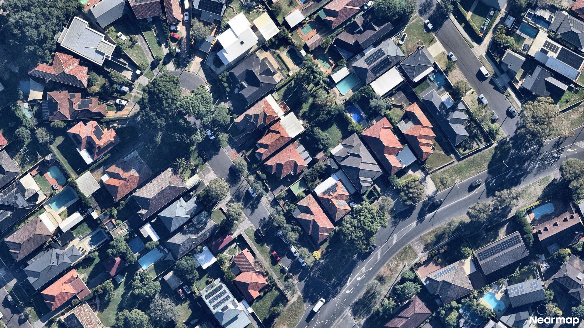 Vertical aerial view