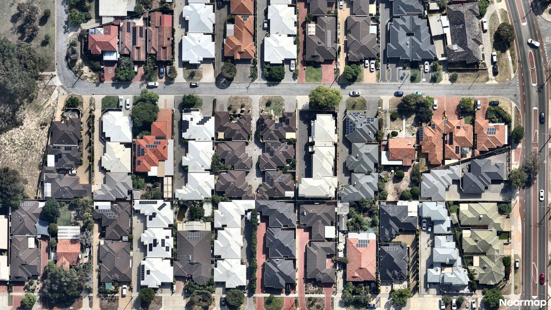 Vertical aerial view