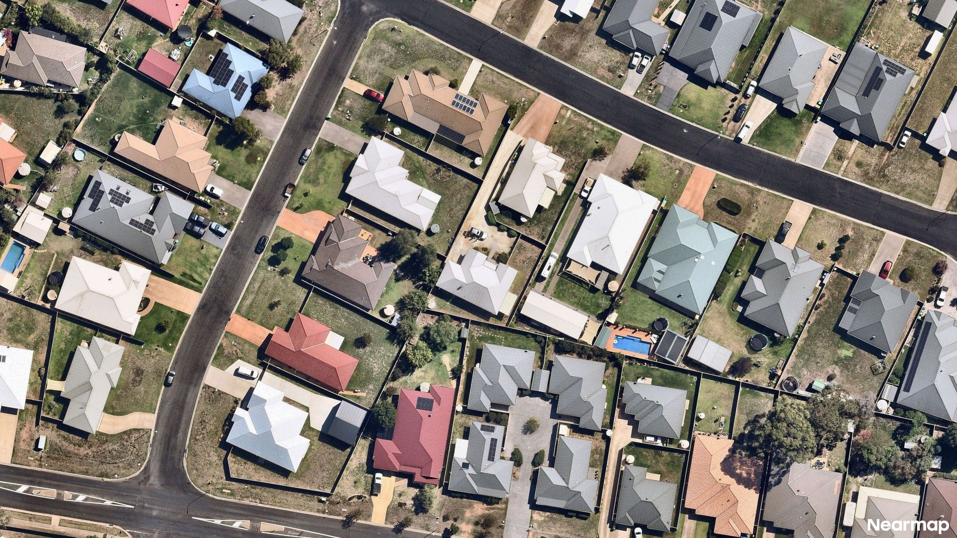 Vertical aerial view