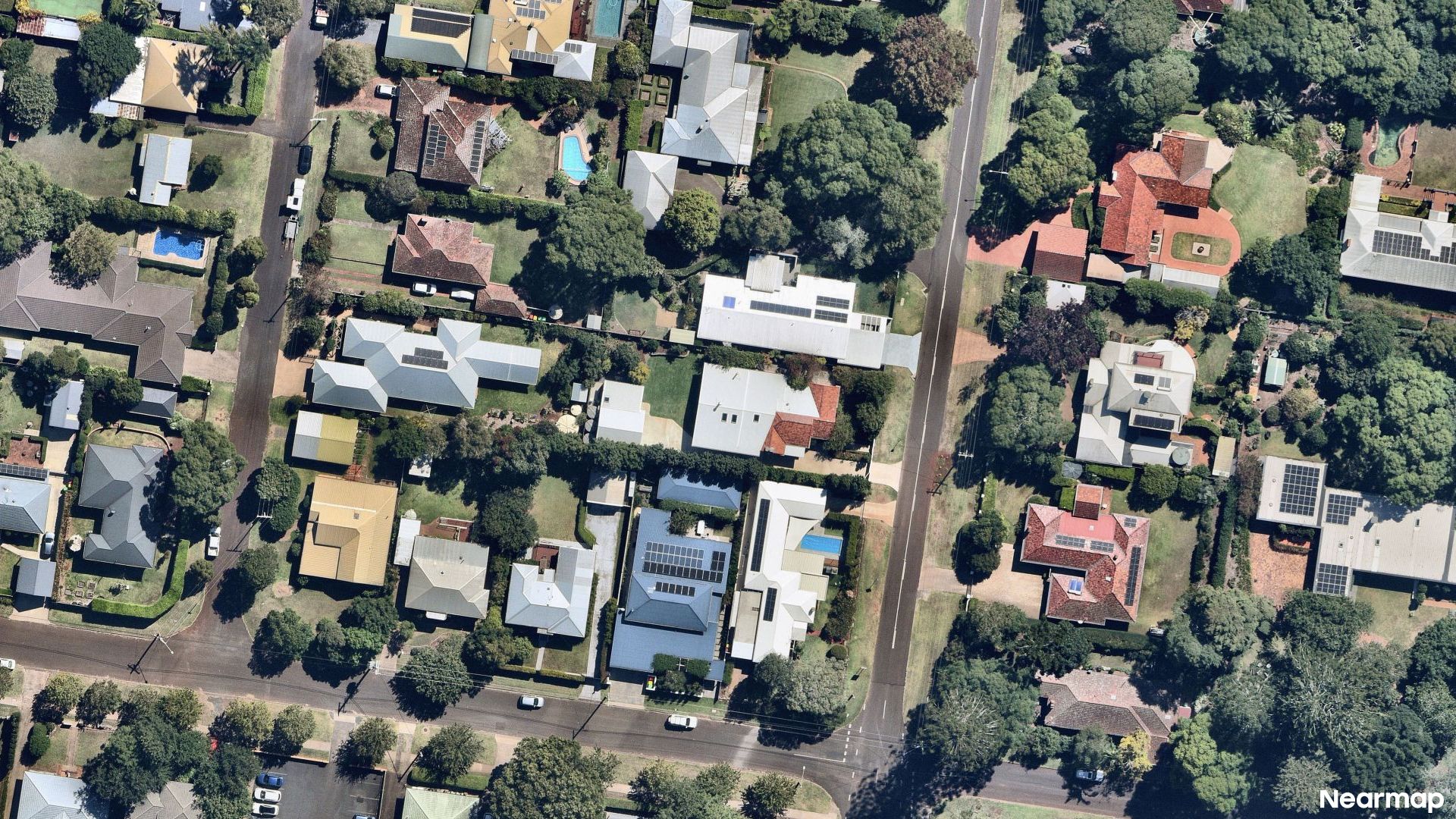 Vertical aerial view