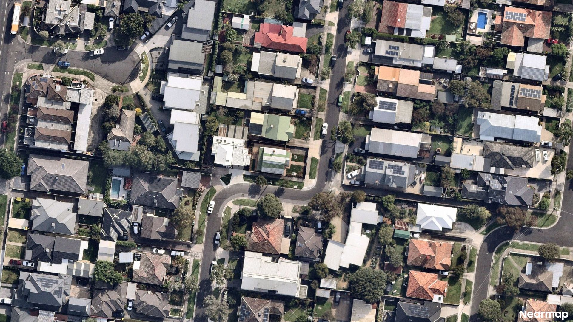 Vertical aerial view