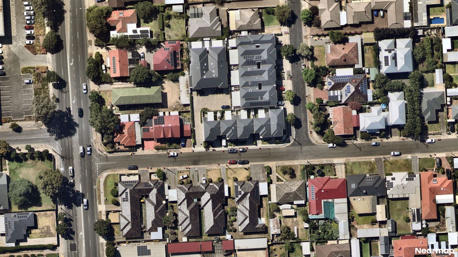 Vertical aerial view