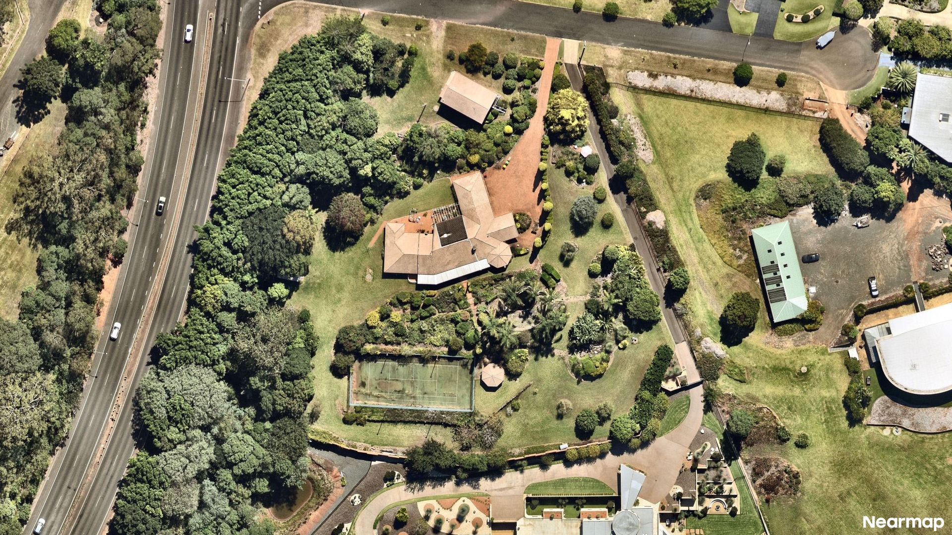 Vertical aerial view