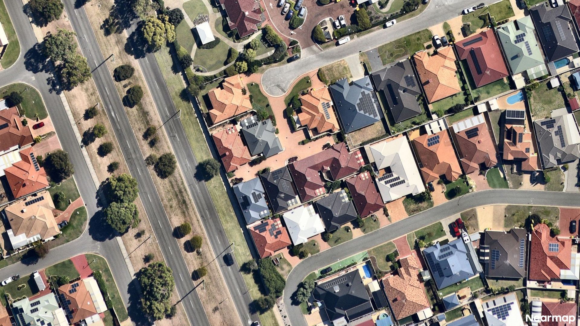 Vertical aerial view