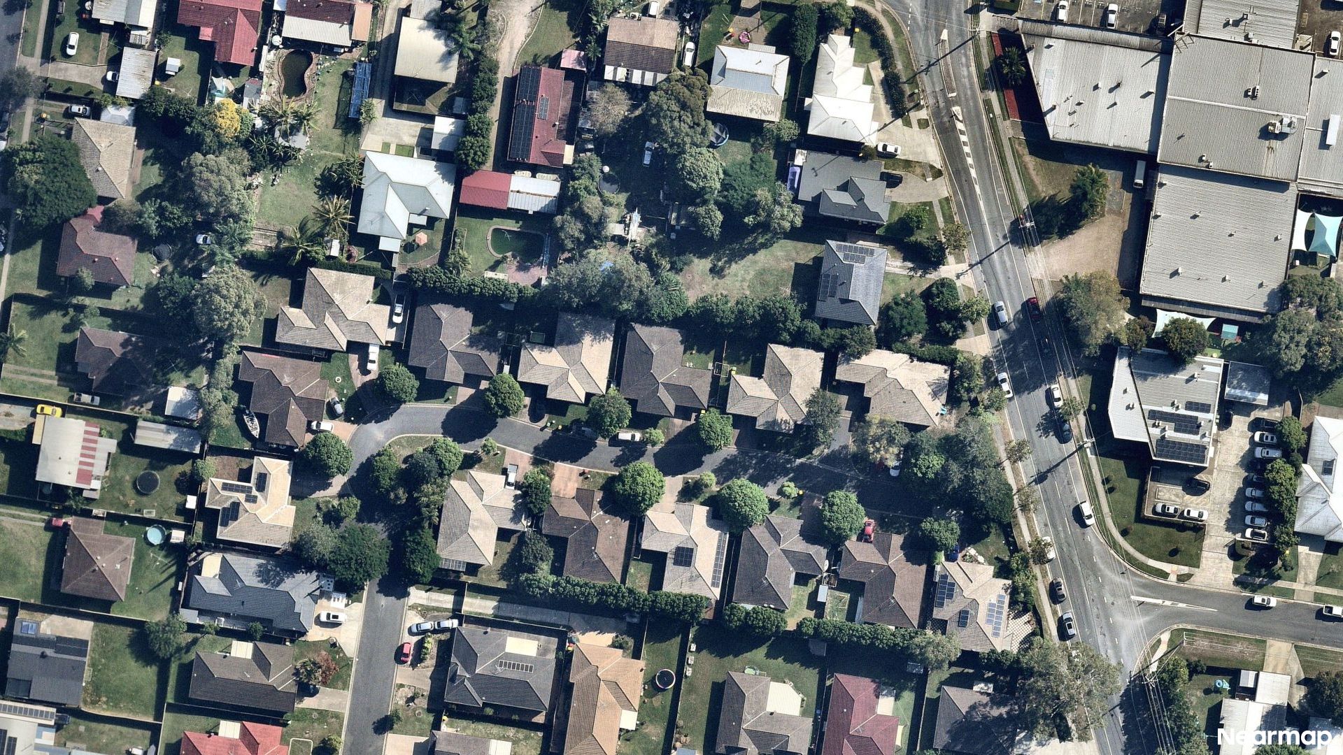 Vertical aerial view
