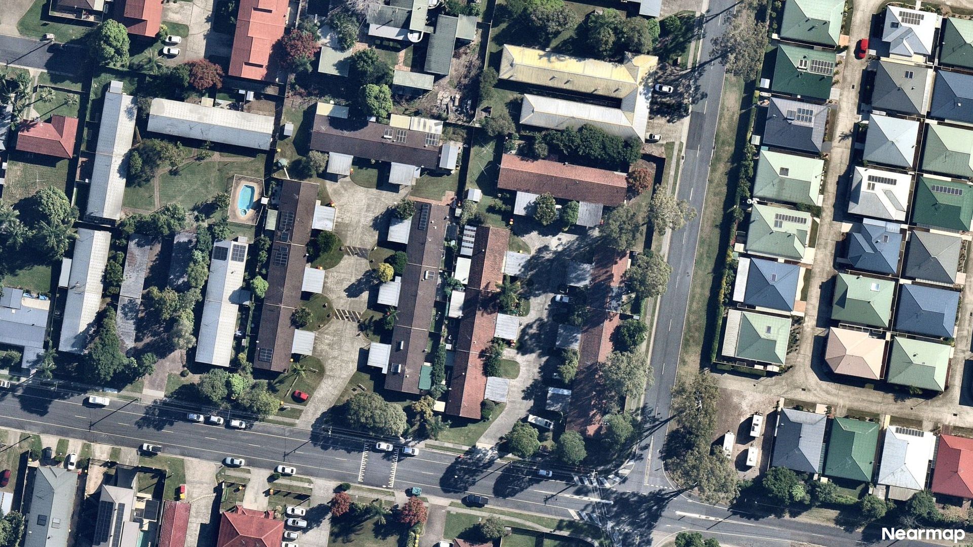 Vertical aerial view