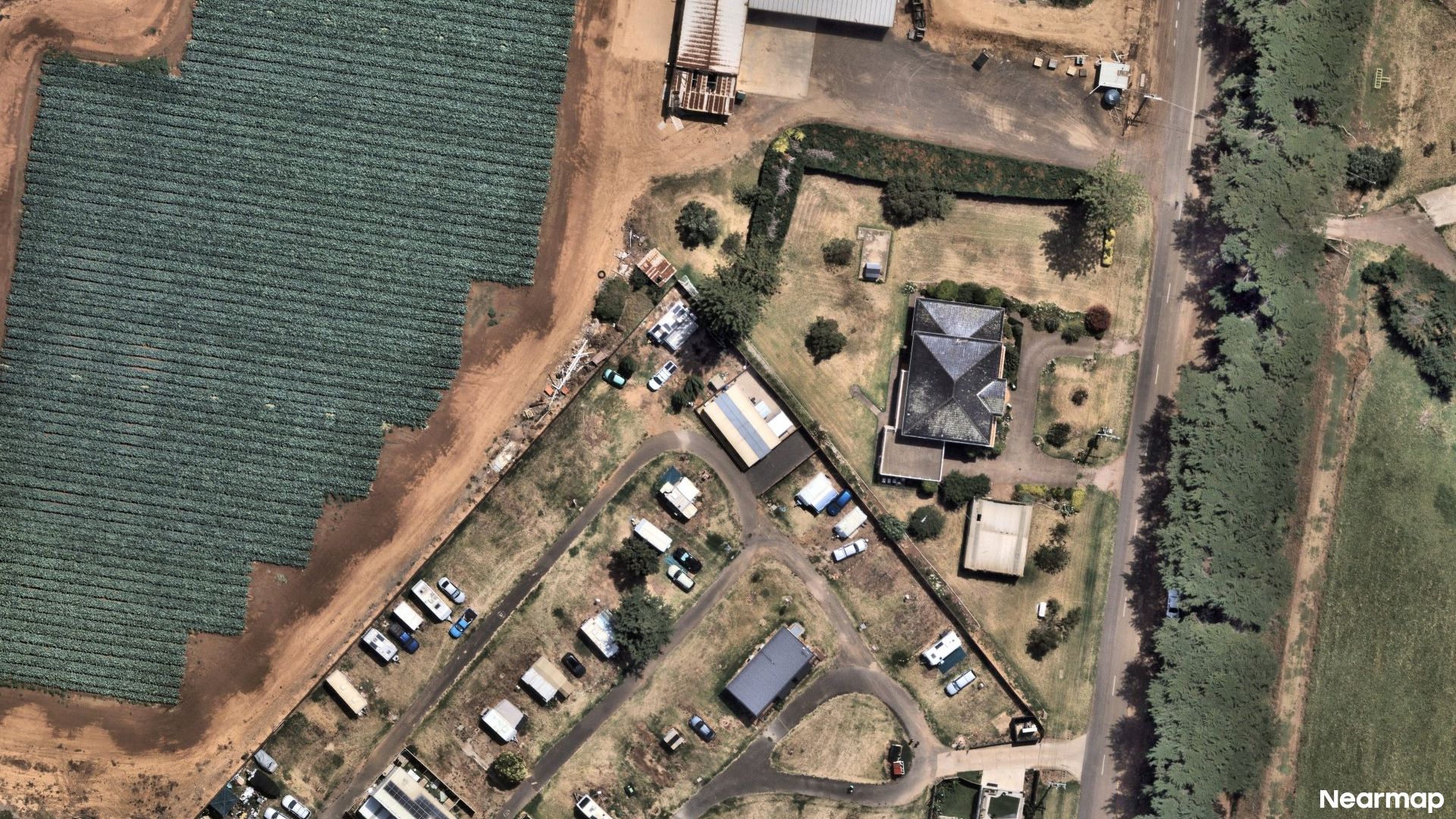 Vertical aerial view