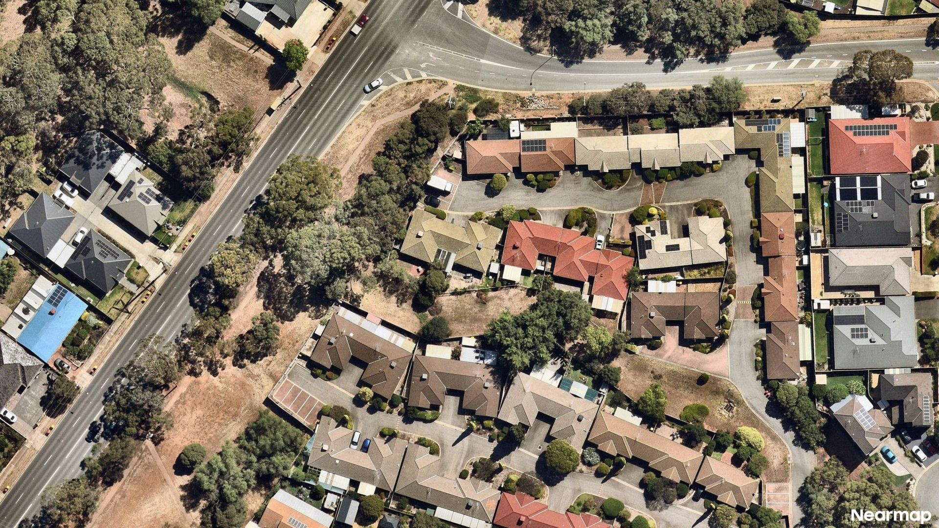 Vertical aerial view