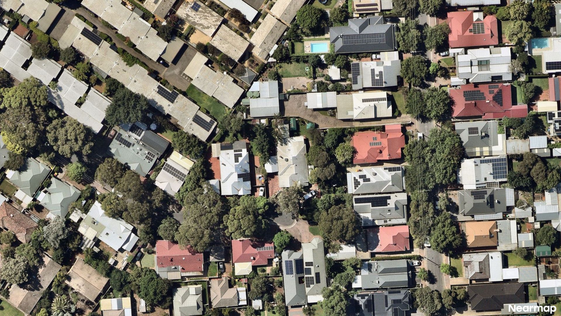Vertical aerial view