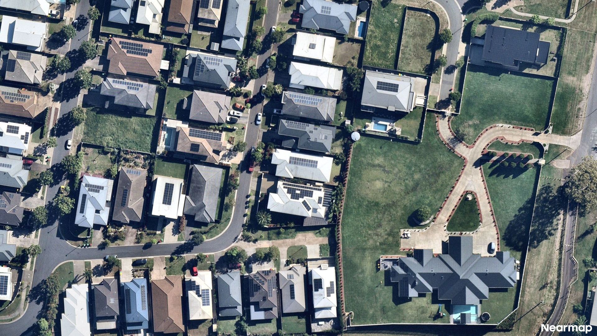 Vertical aerial view