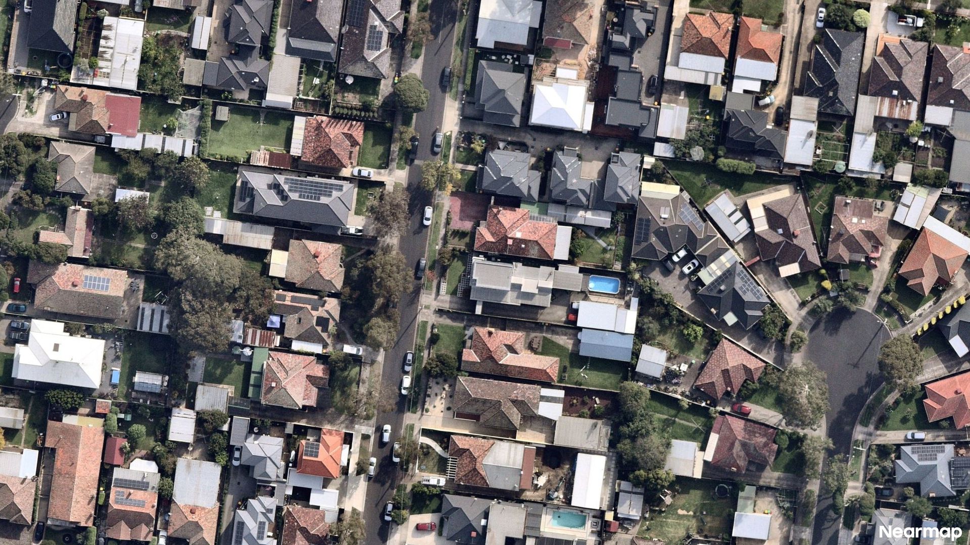 Vertical aerial view