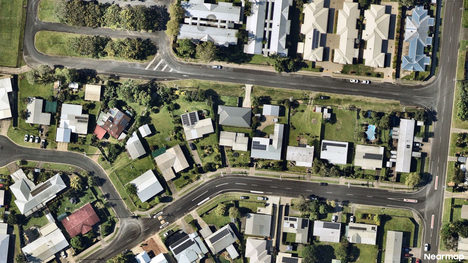 Vertical aerial view