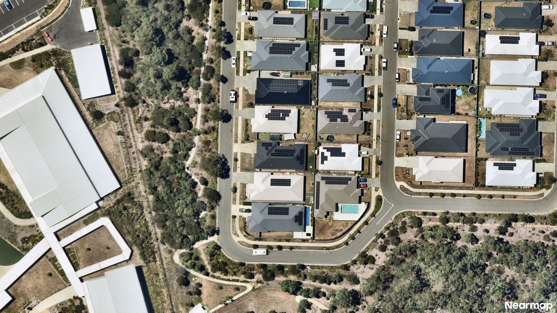 Vertical aerial view