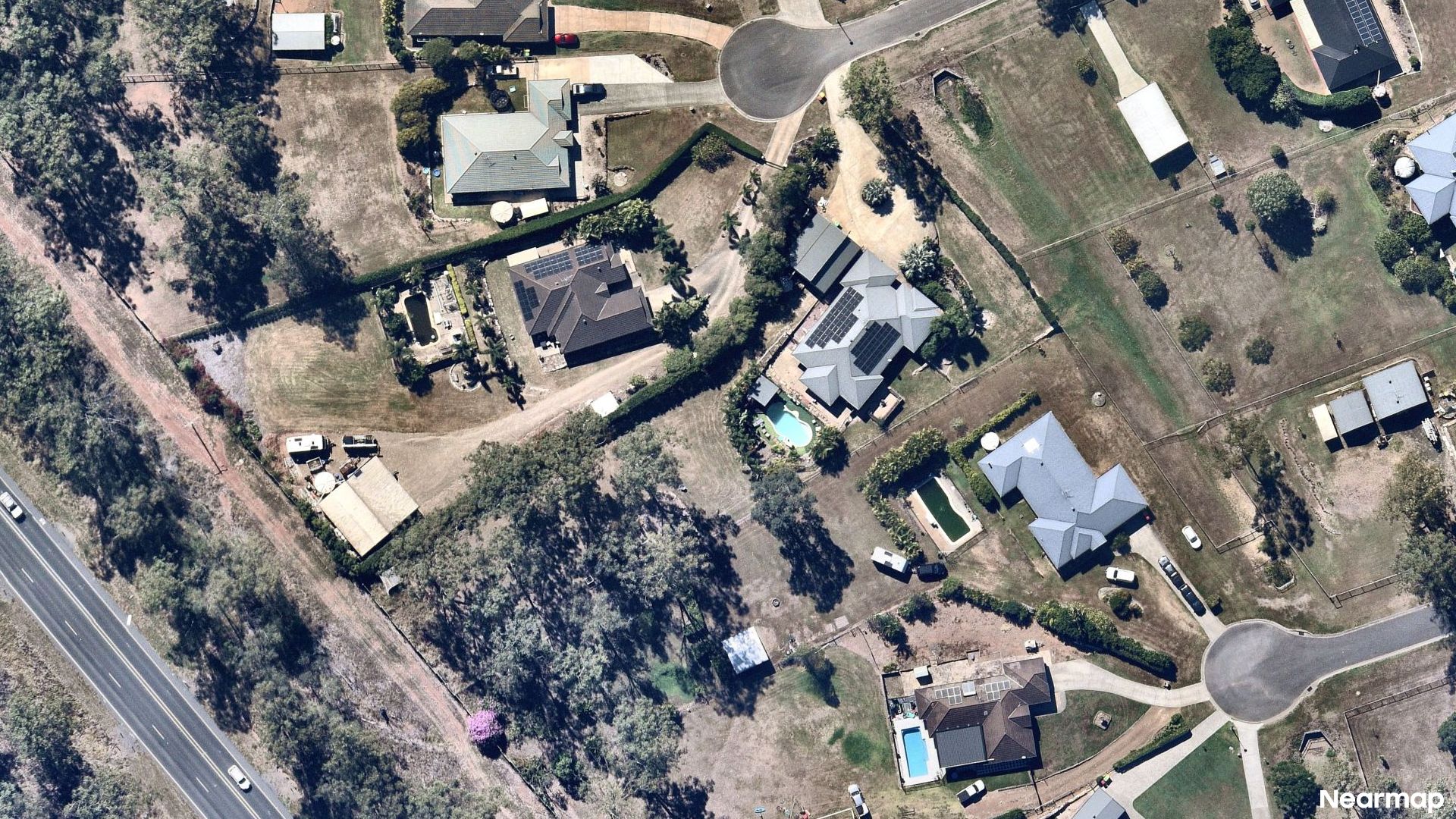 Vertical aerial view