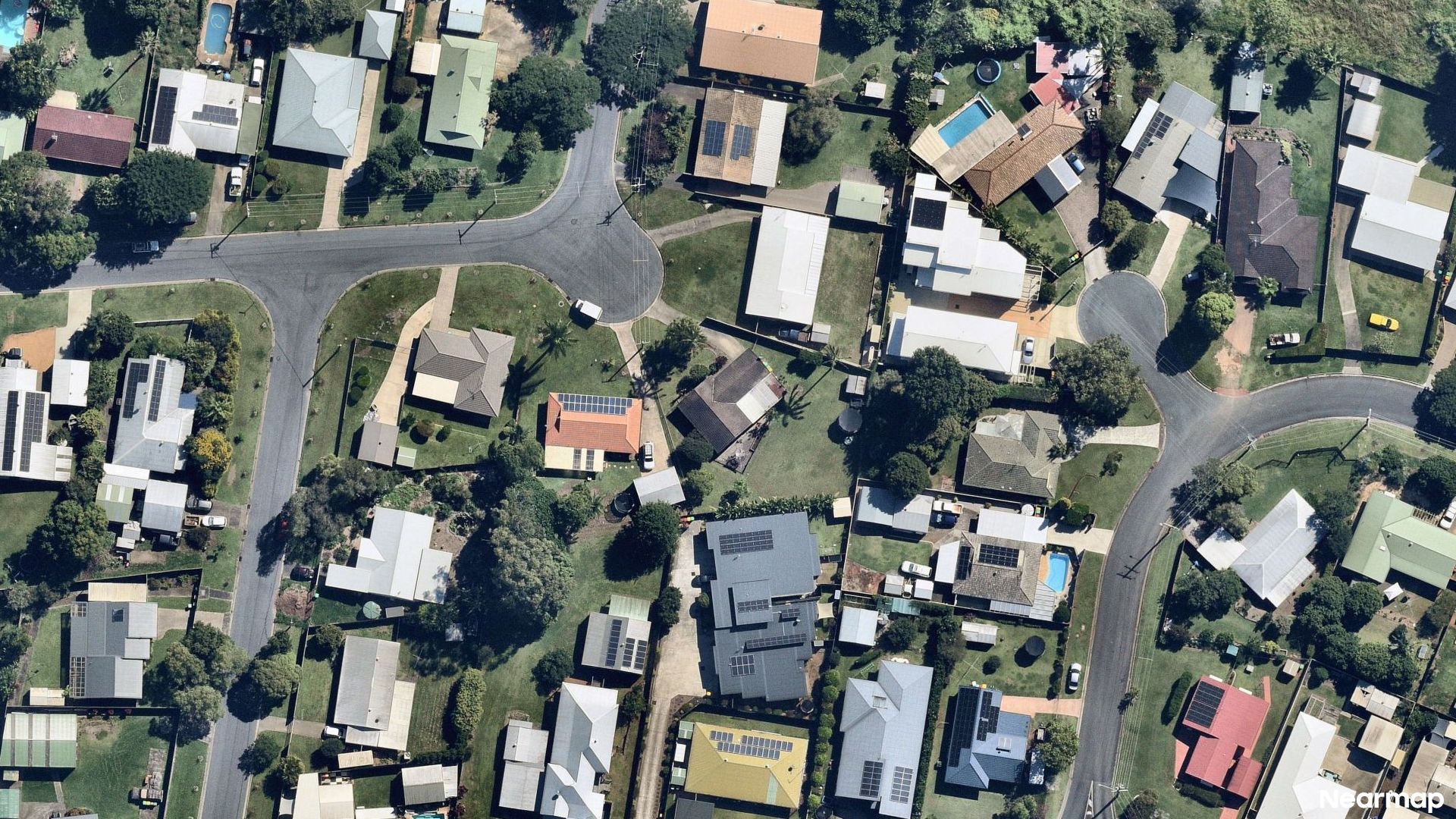 Vertical aerial view