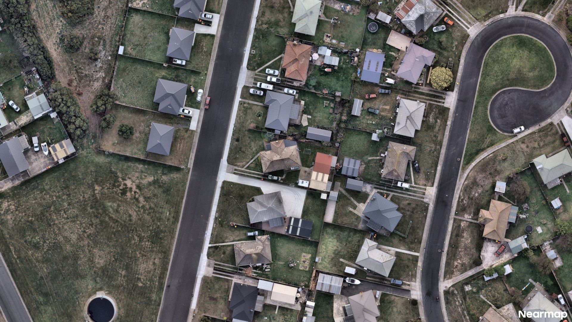 Vertical aerial view