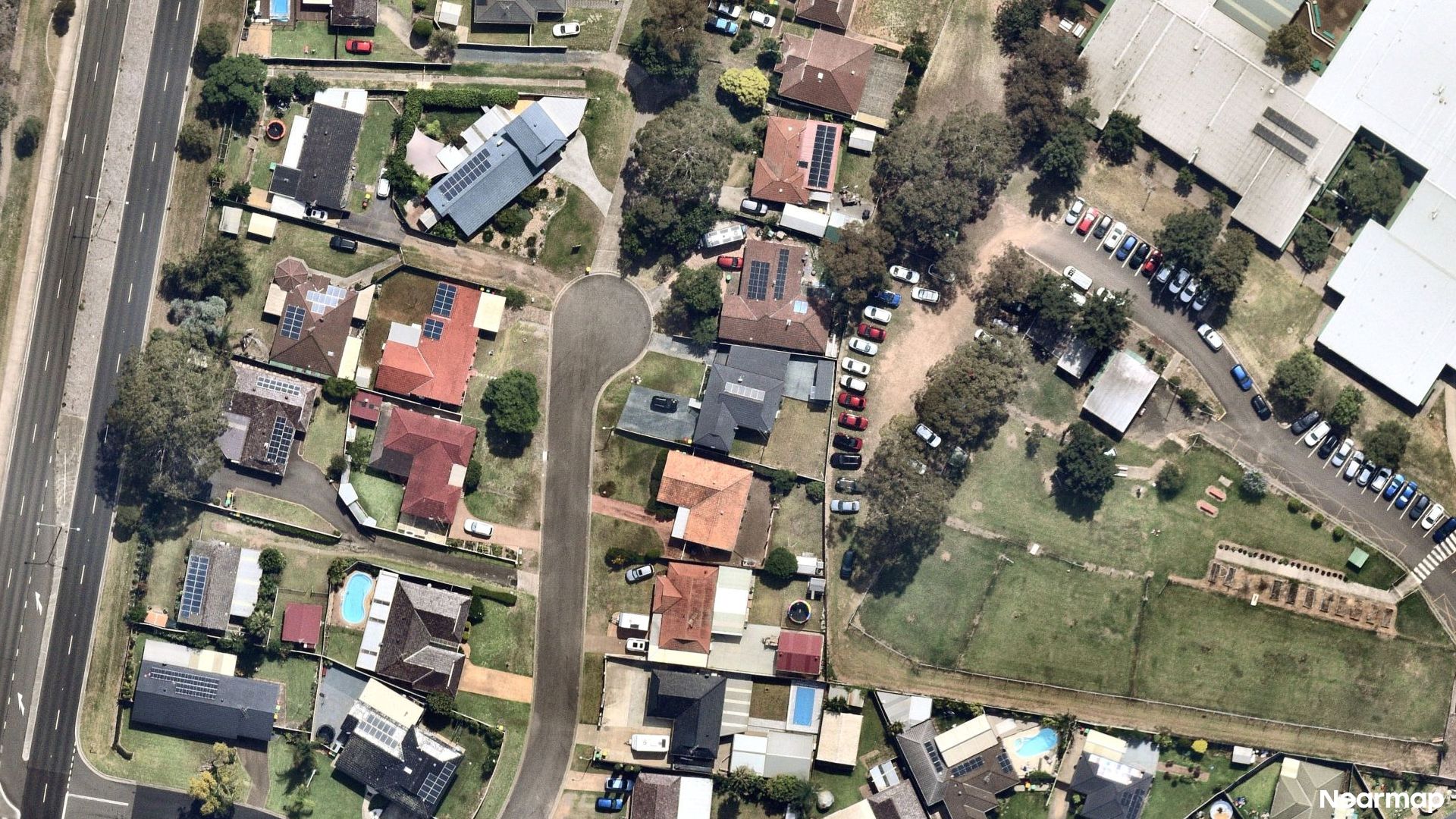 Vertical aerial view