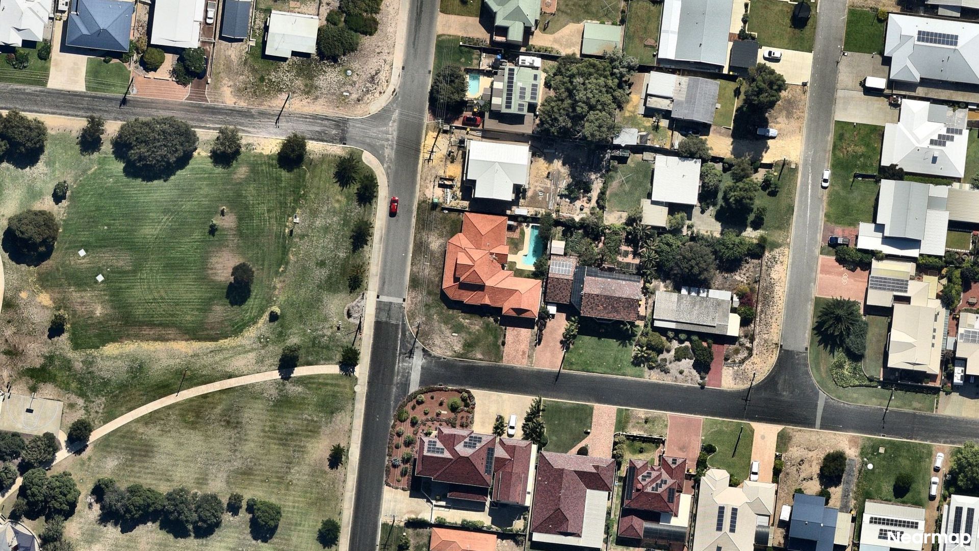 Vertical aerial view
