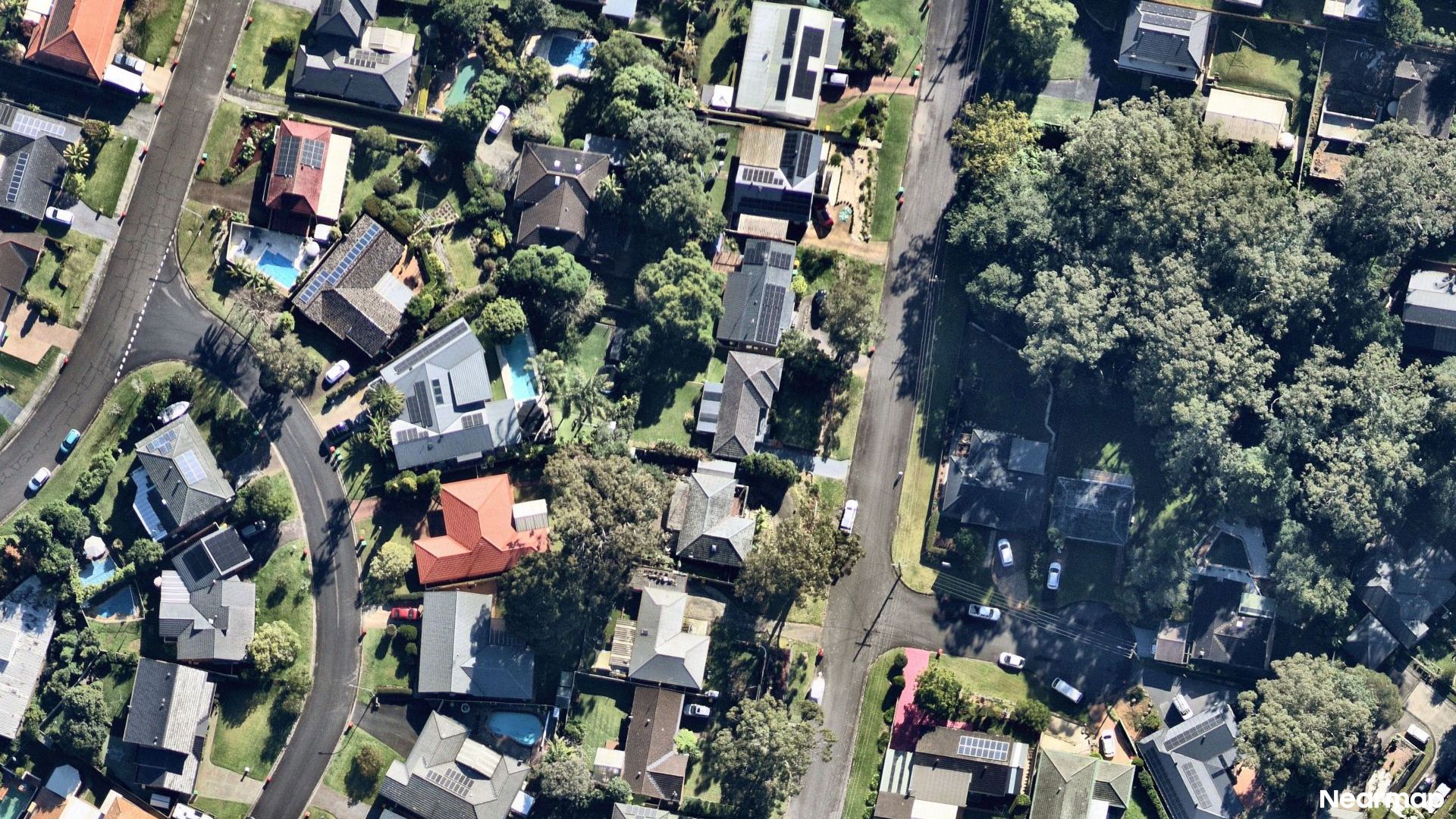 Vertical aerial view