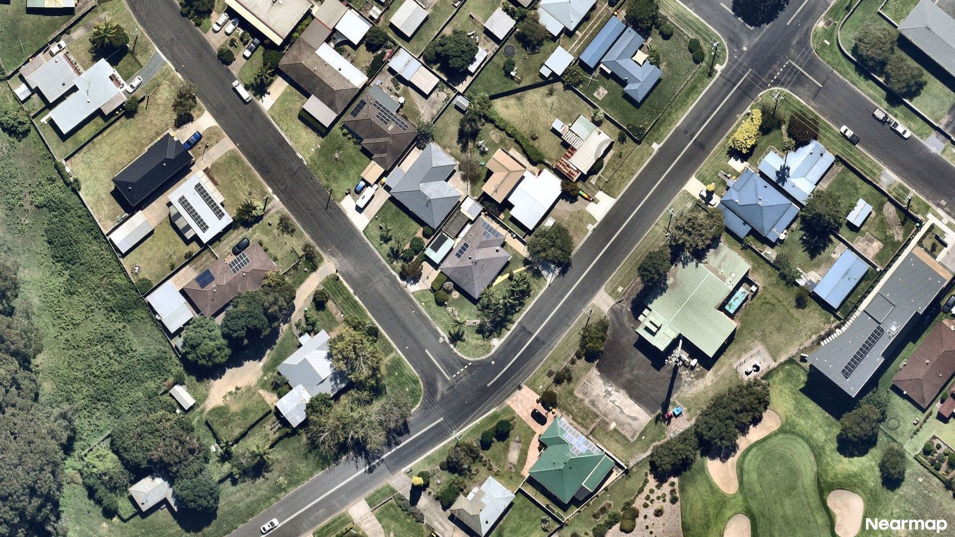 Vertical aerial view