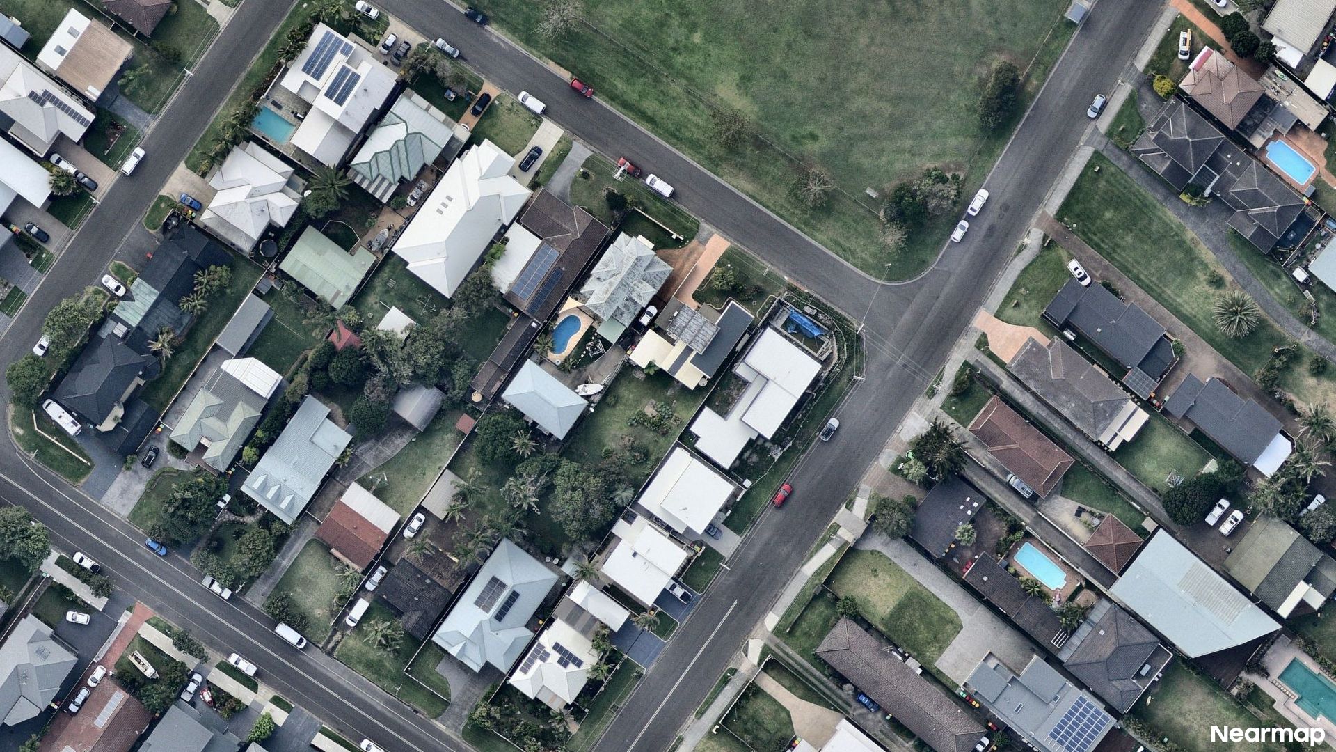 Vertical aerial view