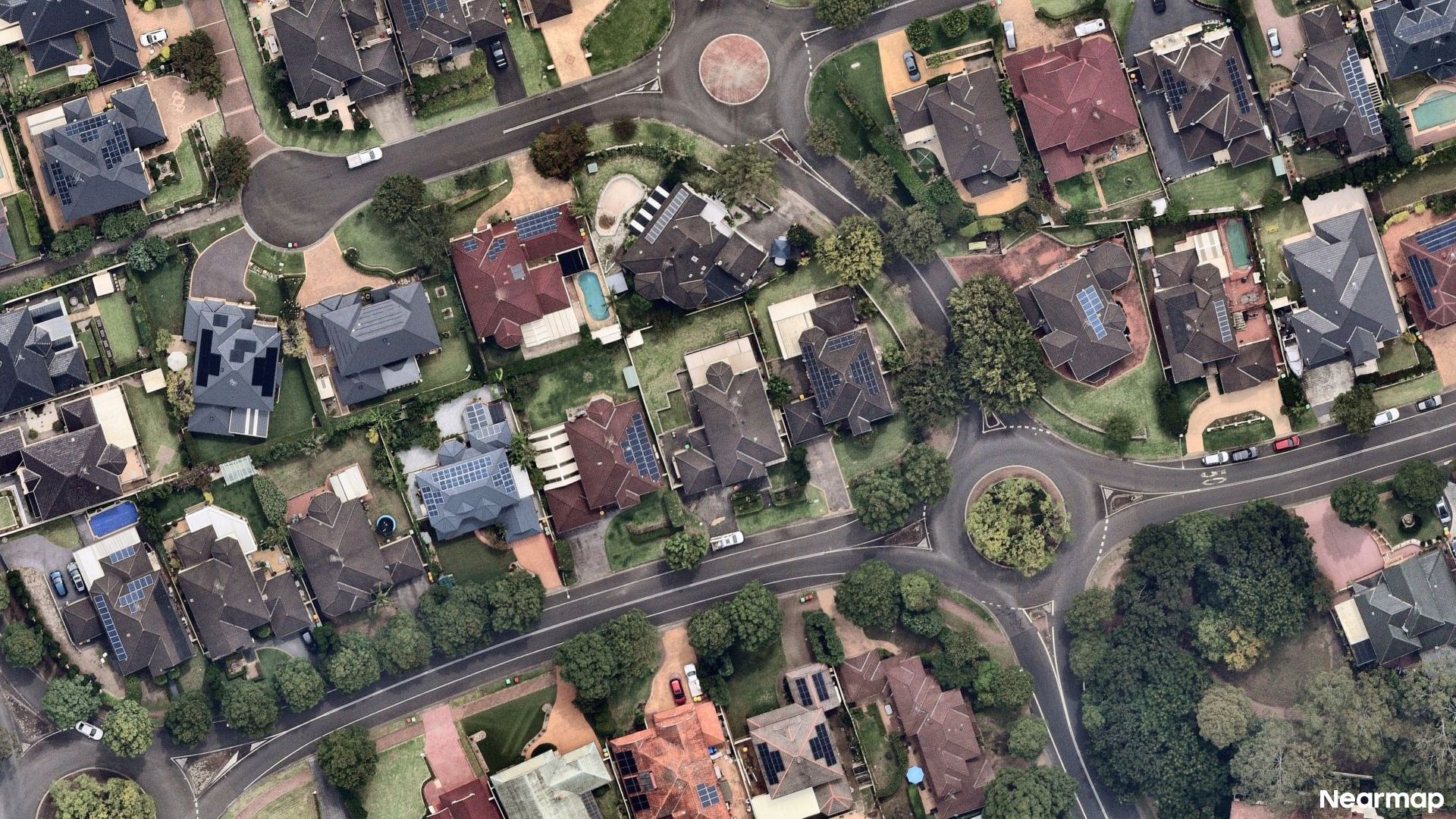 Vertical aerial view
