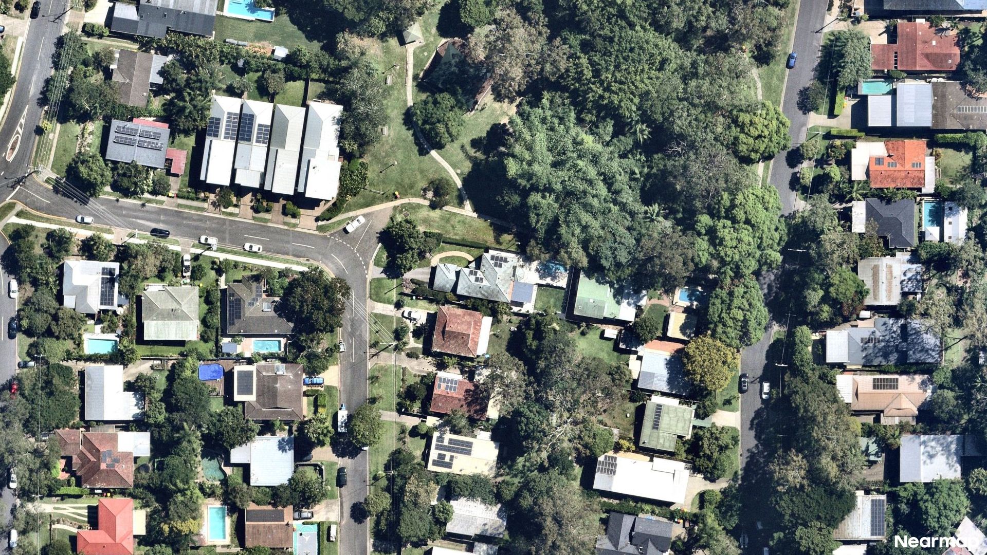 Vertical aerial view