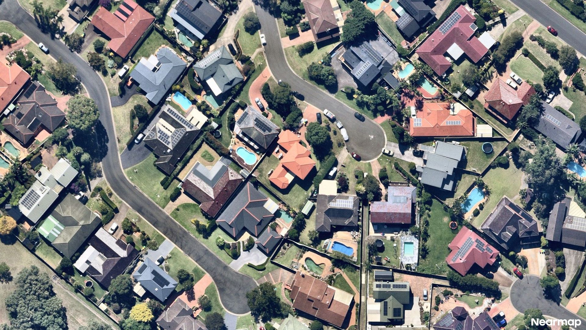 Vertical aerial view